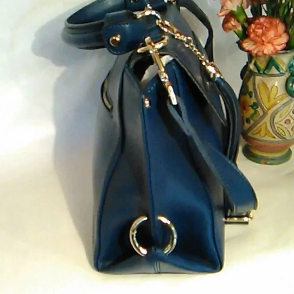 Segolene en cuir Blue Bag